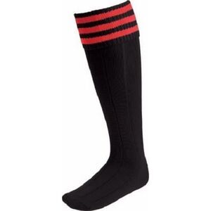 Euro Mens Football Socks / Black/Red